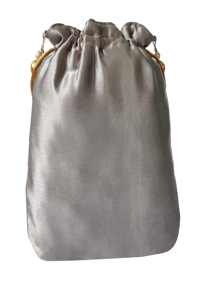 DUCHESS Women's Grey Potli Bag (Grey) - Image 3
